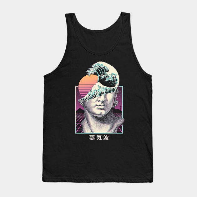 Great Vaporwave Back Print Tank Top by Vincent Trinidad Art